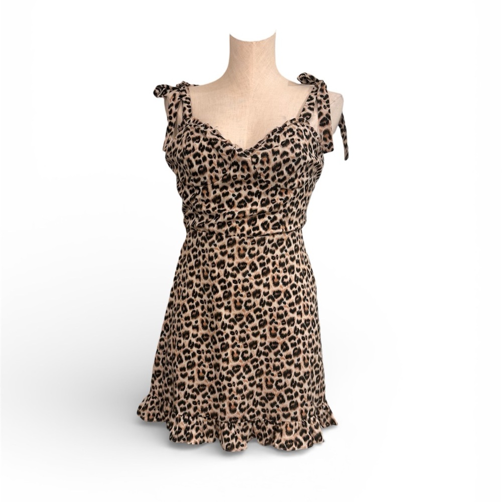 Audrey 3+1 Leopard Print Mini Dress